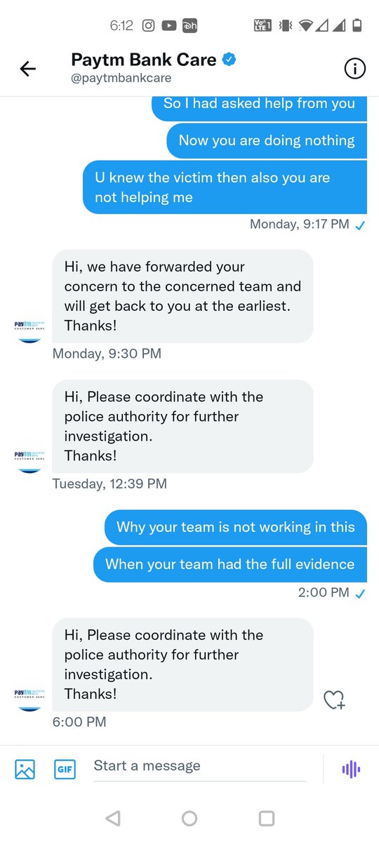 nihalgupta012's tweet photo. @TheOfficialSBI @PaytmBank @PaytmMoney @paytmbankcare @PaytmCybercell 
Till now my problem didn't solved and I am getting this reply only https://t.co/PG02nQmidJ