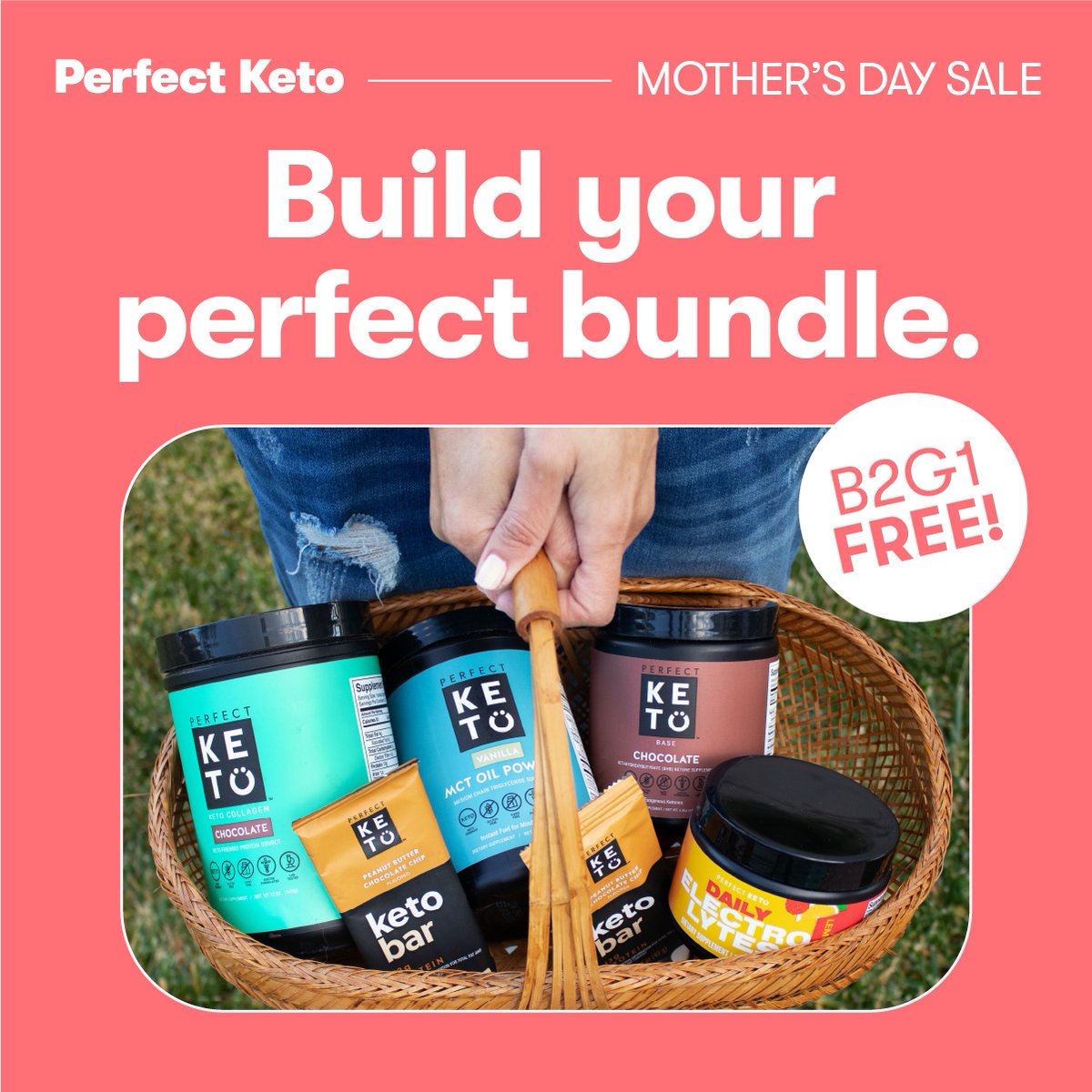 perfectketones's tweet image. LAST CHANCE to build your dream B2G1 bundle!✨☁️

Pick any three of your favorite products and only pay for two when you enter the code 👉 B2G1MOM

This deal ends tomorrow so hurry over and build your bundle!🚨

👉 shop.perfectketo.com/collections/al…