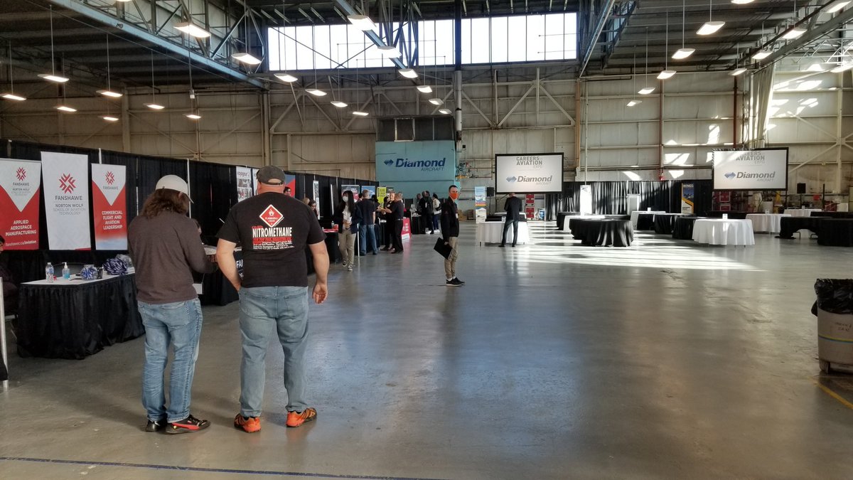 ricpotvin's tweet photo. Careers in Aviation Event has started. Come check out all things aviation at Diamond Aircraft in London ON. Employers, Educators and more...
#careersinaviation #wings https://t.co/QSL6D71dG1