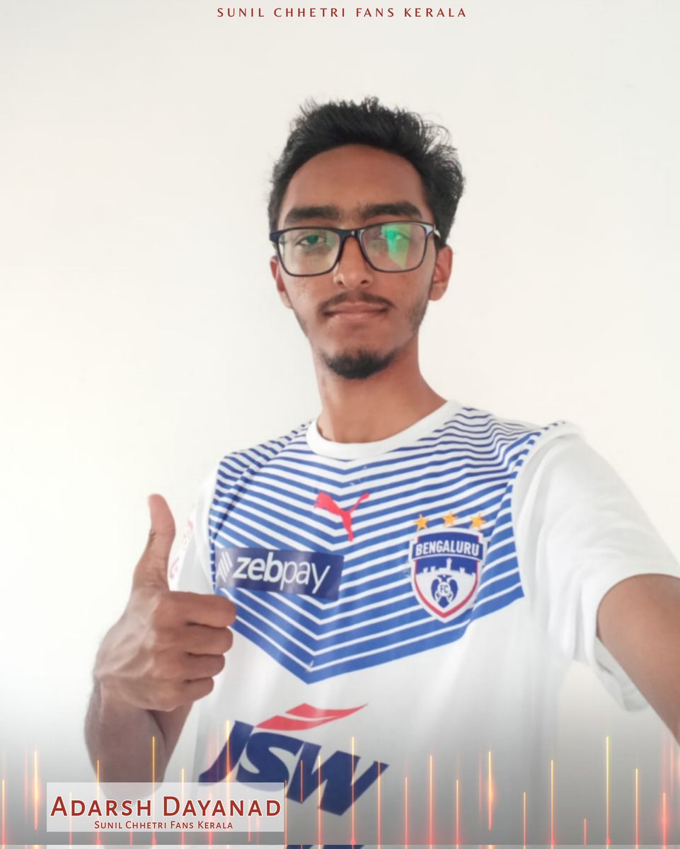 ChhetriFanskl's tweet photo. It's the giveaway winner you've all been waited for !
@adarsh_chhe311
Congrats to our #SCFKL family member adarsh dayanad for winning a jersey from Indian International and Rising Star Roshan Singh 🌟
Thank you @bengalurufc
#WeAreBFC #ComeTogether #Giveaway https://t.co/nGiATbdbR5