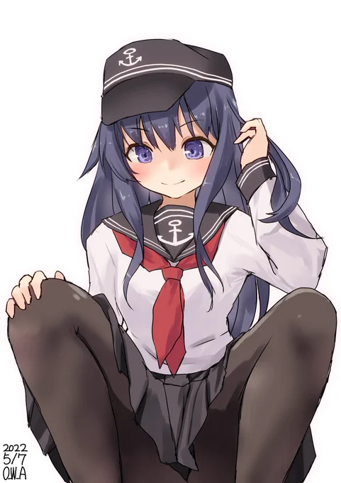アリの行列をながめる無邪気な暁ちゃん

#艦これ版深夜の真剣お絵描き60分一本勝負
#艦これ版真剣お絵描き60分一本勝負_20220507 
