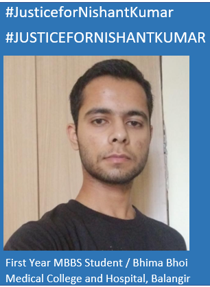 ravinders21's tweet photo. #justicefornishantkumar 
@Naveen_Odisha 
@NaveenOdisha6 
@CMOdisha 
He remained a bright student. He qualified NEET (without coaching)in 1st attempt &amp; got admissions in MBBS. But due to carelessness of college management he faced severe ragging/ torture and lost his life. https://t.co/A172RT8UeZ