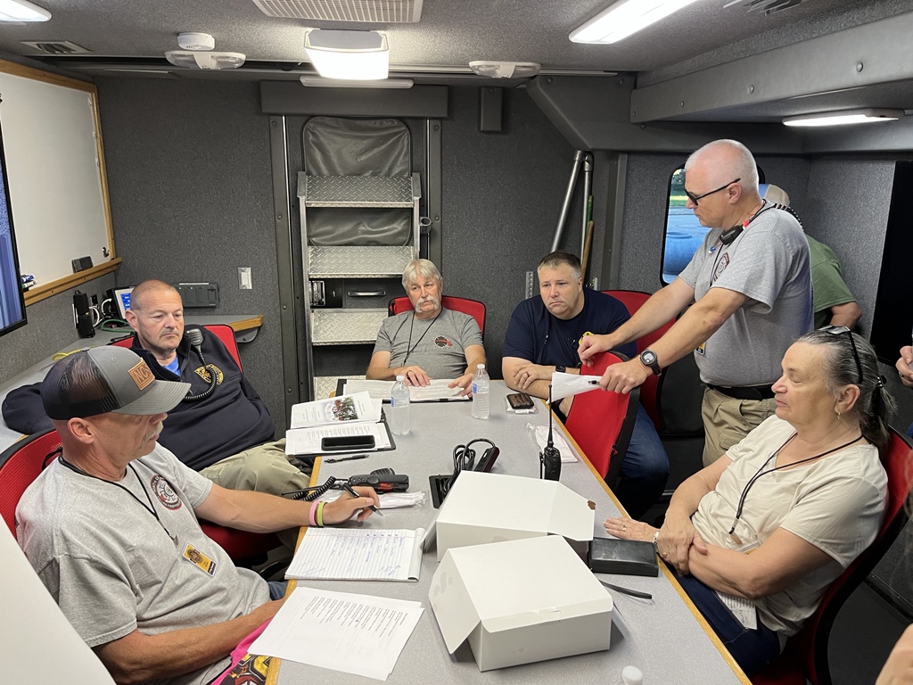 NCFFF Event Command Staff - Morning Briefing - Parade at 10am. Services moved up to 12:30pm due to weather concerns. <a href="/NCSFA/">NCSFA</a>
