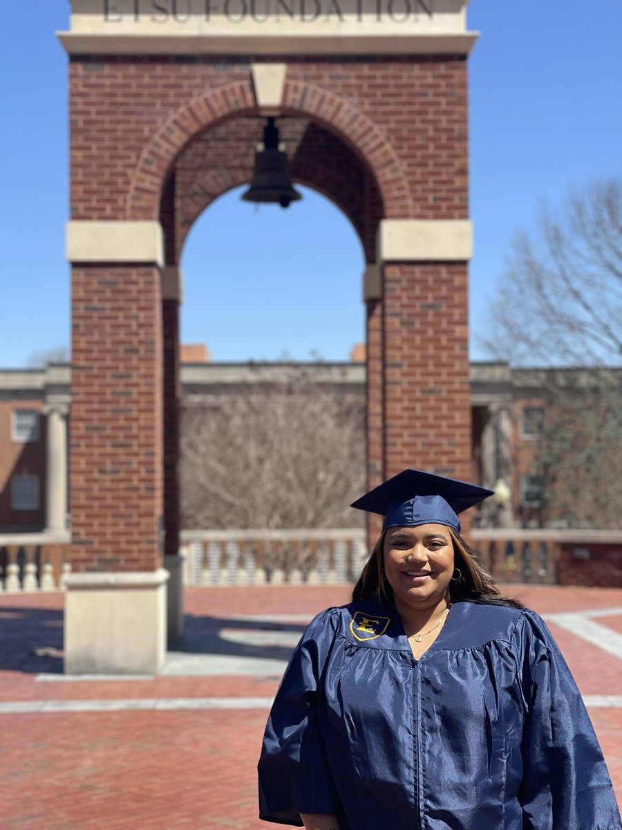 CoachHayworth's tweet photo. My beautiful wife, @kelsoooo12, walks across the stage today with her Bachelors Degree! I am so proud of her for all of her hard work and perseverance to get to this point! #ETSUAlumni https://t.co/LOVduH8ip6