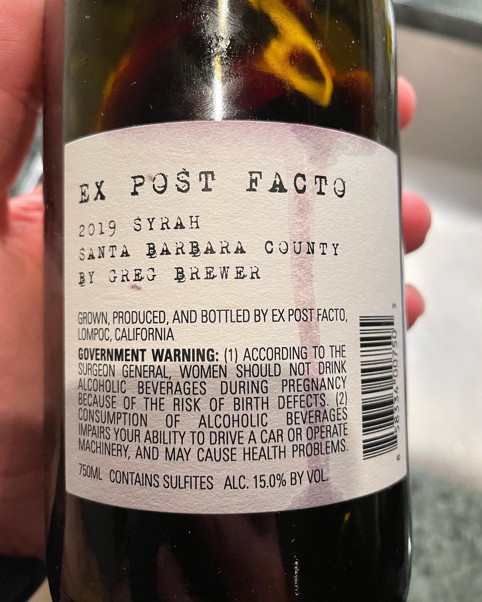 TheGuysGrape's tweet photo. Ex post facto 2019 Syrah 

Wow wow wow - this should be on everyone’s “to try” list. Only one way to describe this wine���This wine is a bold, full bodied punch of straight awesomeness lol. Whether your a fan or not of Syrah, it won’t disappoint. 

4/5 https://t.co/m9A9SrhOWF