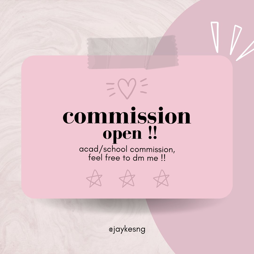 chylewoo's tweet photo. κ° commission open #studyhanny κ± ph
β essays, reflection paper, etc
β video presentation, ppt
β digital edits, poster, slogan
β research paper comms https://t.co/mzq1uhKZRS