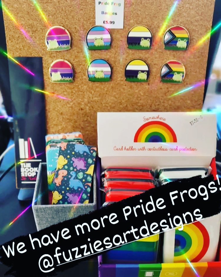 StHBookStop's tweet photo. Our little Pride Frogs by @fuzziesart have been so popular that weβve expanded our range! π³οΈβππ³οΈββ§οΈ What other #prideflags would you like to see? #lgbtq #transpride #transprideflag #bipride #nonbinary #nonbinarypride #shoplocal #supportlocalbusiness #indiebookstore https://t.co/gQ9aUzX9bA