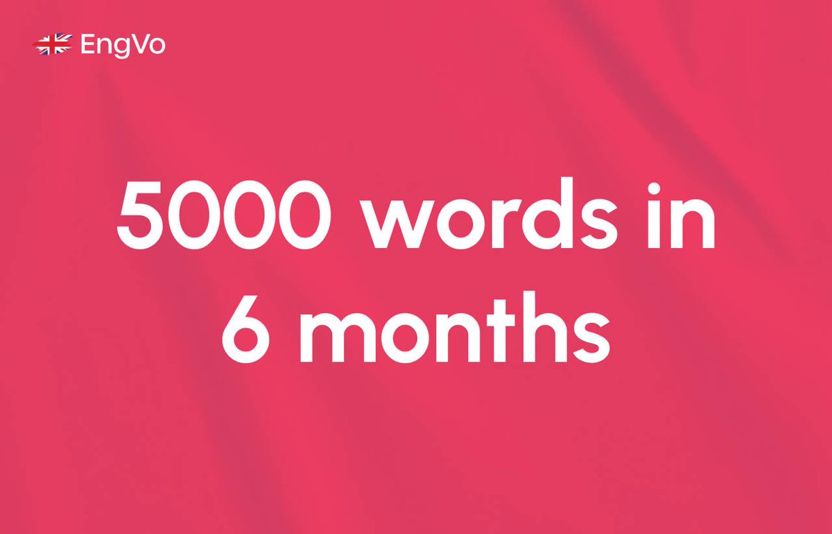 EngVo_official's tweet photo. 5,000 words in 6 months.

This is the vocabulary you need to speak English fluently.
Therefore, it will take more than a year to study 5,000 words normally.

But how to speed up the process and make systemic?

Give an opportunity to earn! https://t.co/jxnoVUkjw2