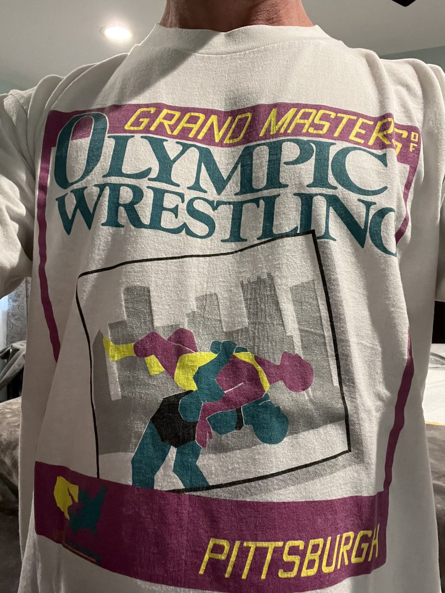 Throwing on a good one for Day 7 of #WrestlingShirtADayinMay