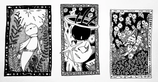 #駄洒落作画図鑑展
36-デミ
▼展示作品について
「惨事のおやつ」
あぁ!なんてこと…!!
宙に浮いたケーキ、倒れるコップ、驚く周り、五月雨式とはこの事でしょうな。
▼残念、通販は無いよ
下記、過去作品 