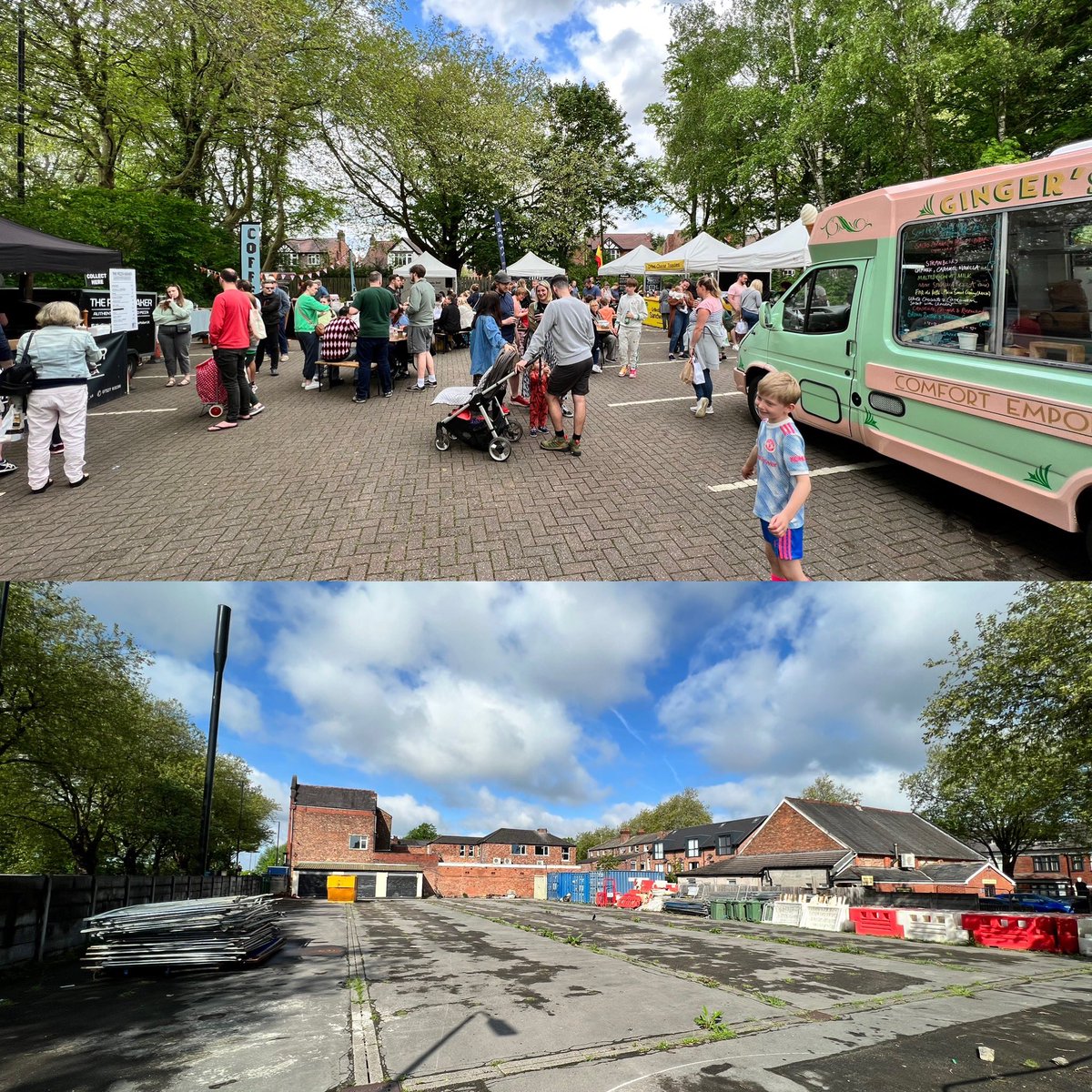 whereismarket41's tweet photo. A tale of two markets @_TheMarketCo @FlixtonUrmston @UrmstonSocial @UrmstonPopUp @IndieUrmston @MyTrafford @LocalTrafford @LocalTrafford @TraffordCouncil @ChrisMcGoffManc https://t.co/iCbp5C1EbG
