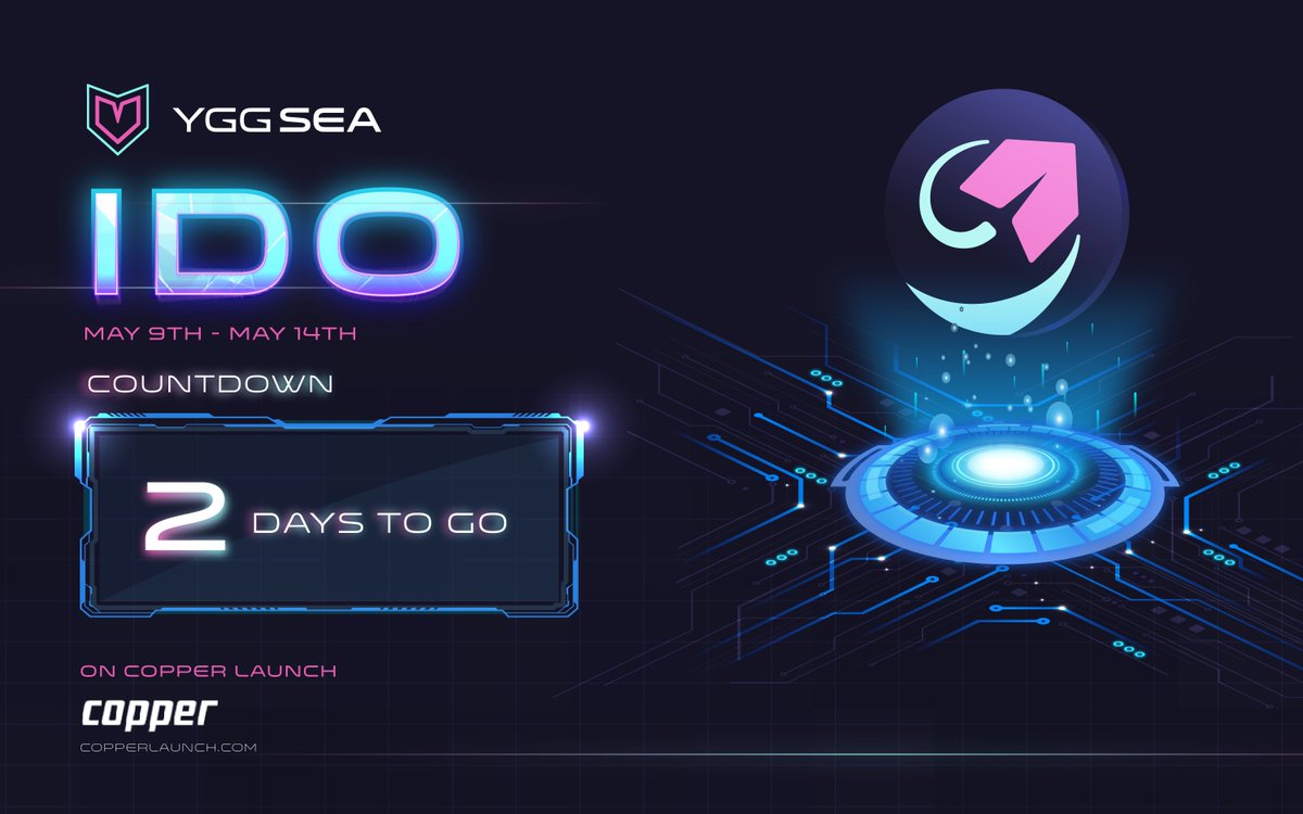 w3ggofficial's tweet photo. 2️⃣ DAYS LEFT UNTIL OUR #SEAPublicSale 🎉

We are just as excited as everyone else 🚀
Get yourself ready to experience the once in a lifetime opportunity 🙌

Make sure to turn on your 🔔 for all updates on our IDO! 

#WeAreSEA #WeAreYGG https://t.co/AjFwS2Ck9r