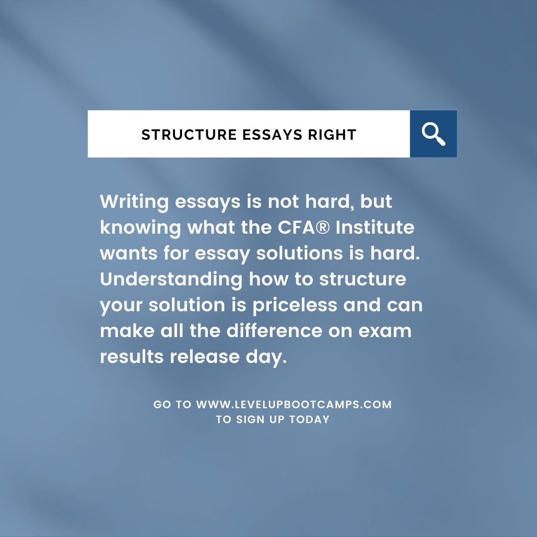 LevelUpBCLLC's tweet photo. Be sure to structure your essays correctly! Understanding how to structure your solution is priceless and can make all the difference on results release day!
#CFA #CFAExam #CFAProgram #CFAInstitute #CFALevelIII #CFALevel3
https://t.co/HyGs9gTljh https://t.co/7iNCJMPvWl