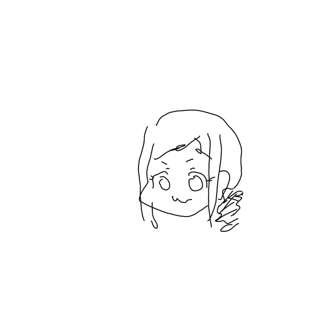 右手で描いた 