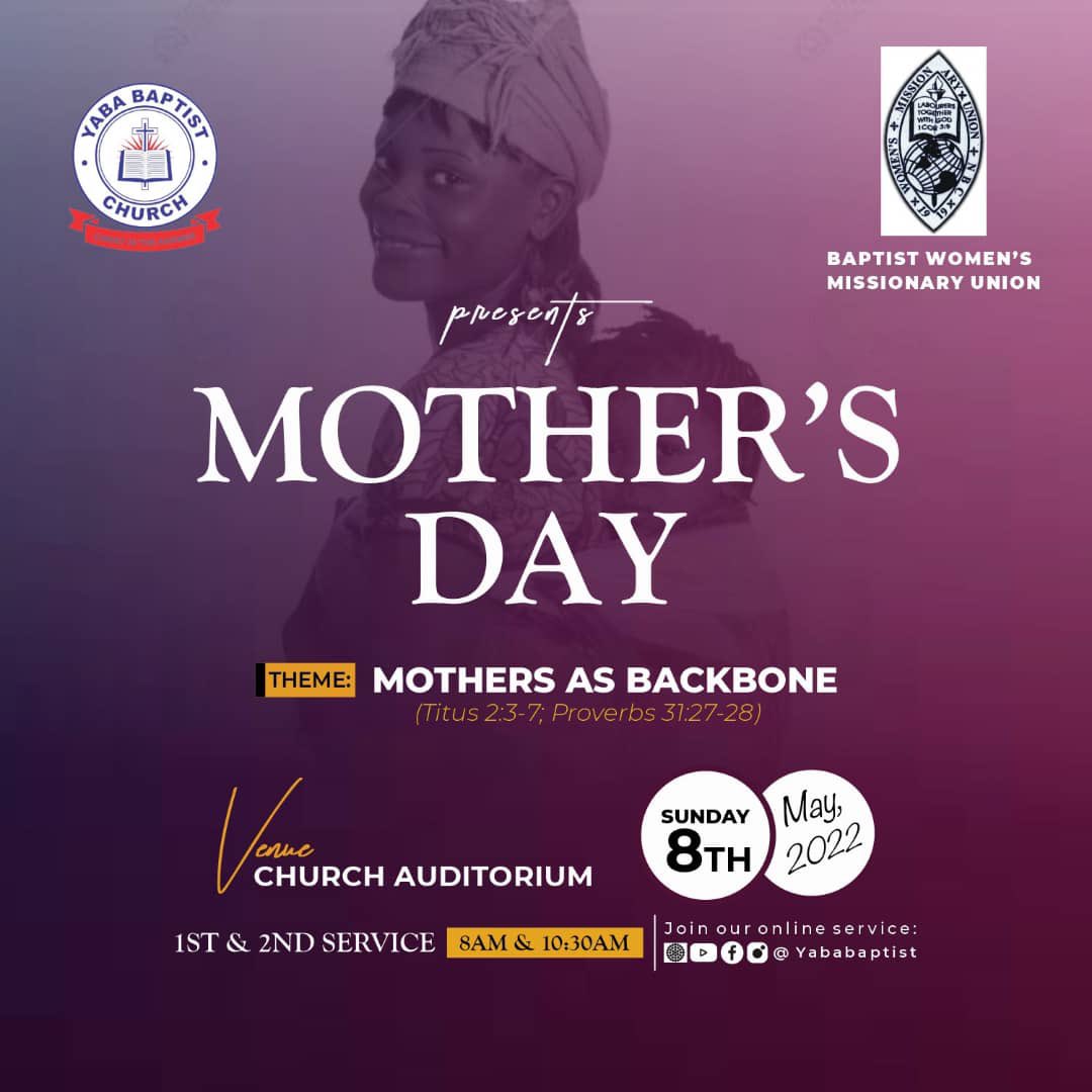 yababaptist's tweet photo. Being a mother is a very important role that the Lord gives to many women. They give themselves to enlightening our paths, caring for us, nurturing us, affectionately embrace us, meeting our needs, and tenderly befriending each one of us as a unique gift from the hand of God. https://t.co/53tqknpCvD