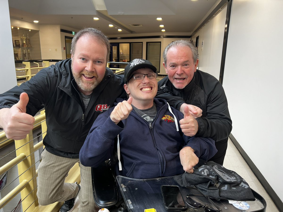 Huge shoutout &amp; thanks for the amazing <a href="/IslandersHKY/">Charlottetown Islanders</a> hospitality &amp; friendship <a href="/SpideLandersHKY/">Andrew🕷Macneill</a> @HHGuy74 @deeandcal <a href="/IslesRadio/">George Matthews</a> <a href="/CoryArsenault/">Cory Arsenault</a> <a href="/Redbag2_3/">Rob Barry</a> see you all in Moncton for a big game 3 Monday #holyshinny <a href="/RThibeau/">Ritchie Thibeau</a> love you all 🏒 ♥️