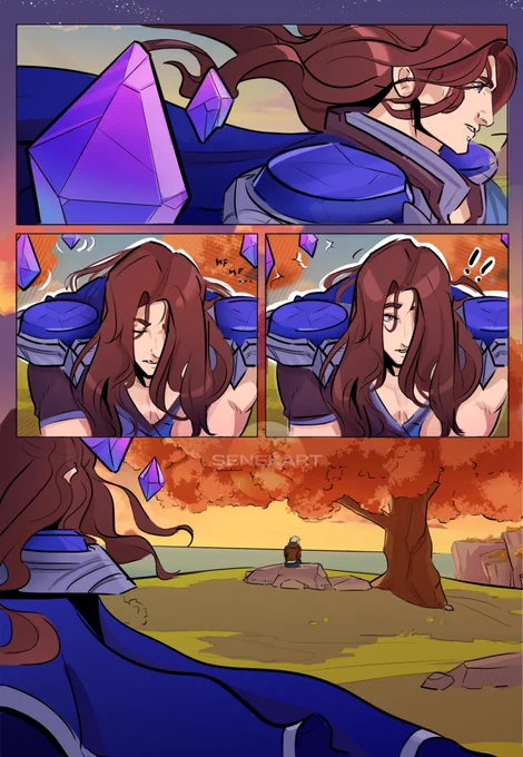 Made this comic as a commission for @DyronLoa a great writer that worked on the plot of this history. ^^ (1/2)
Enjoy the art here and read It on my Ko-Fi for free <3: https://t.co/SMsoS7RymA

#artoflegends #comic #Ezreal #Taric #LeagueOfLegends 