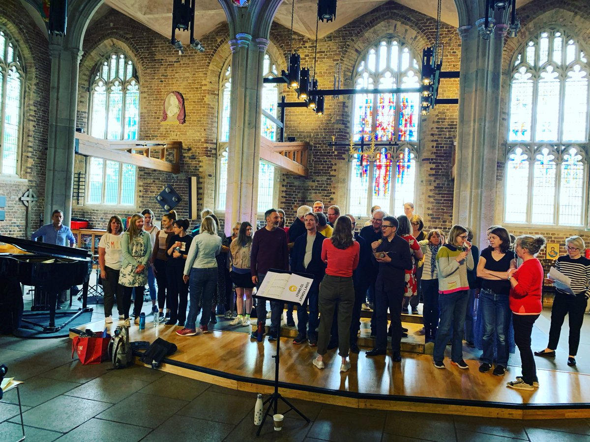 SingSwellChoir's tweet photo. We’re here for our final practice! 

Band ✅ 
String quartet ✅ 
Conductors ✅
Choir ✅

Raising money for the #Ukraine Tickets 🎫 available on the door, 
St Mary’s Putney - see you there! 

#Wimbledon  #Wandsworth #whattodotonight #putney #concert #community #livemusic https://t.co/syQ2o5oKhr