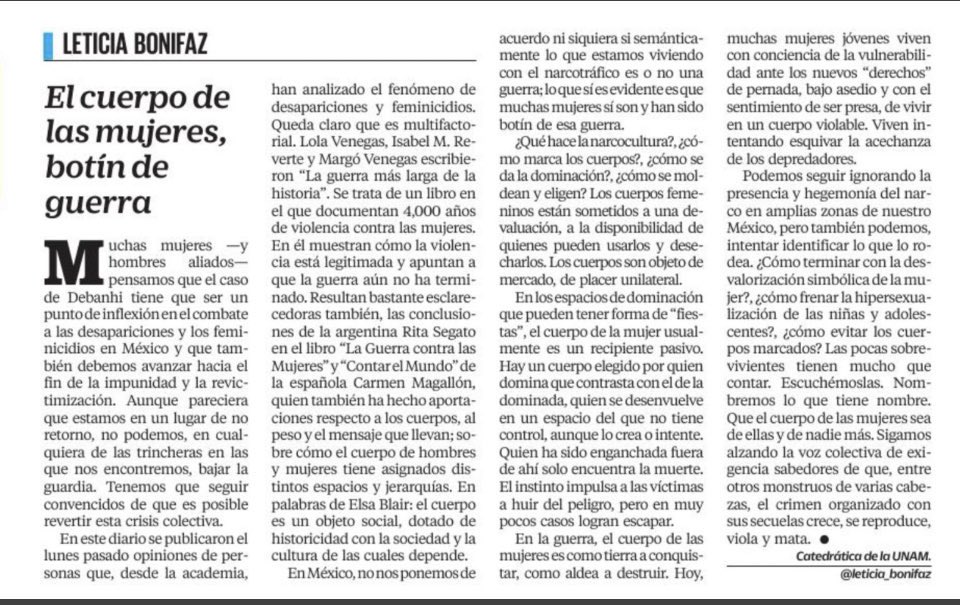 warkentin's tweet photo. Que el cuerpo de las mujeres sea de ellas y de nadie más.

HAY QUE LEER A @leticia_bonifaz 👇🏻👇🏻👇🏻👇🏻👇🏻👇🏻👇🏻 https://t.co/GL9i3bV2v2