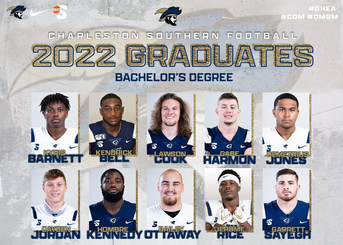 CSU_FB's tweet photo. Congratulations to the 15 members of our Buccaneer Football Ministry that graduate today!

#GHEA #CDM #DMGM #SOUL https://t.co/qRSUMPAcgN