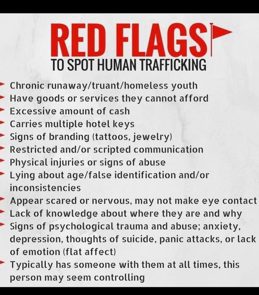 MiamiPD's tweet image. If you know of anyone who could be a possible victim of #HumanTrafficking please report the information to your local authorities. The more you know, the more you can help! #StopHumanTrafficking