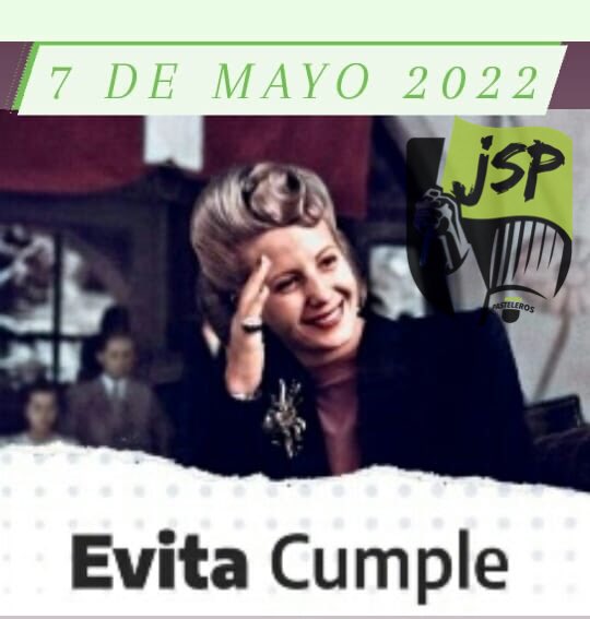 JPasteleros's tweet photo. 7 de Mayo
Nacimiento de la Jefa Espiritual de la Nación, Eva Perón.
"...No hay grandeza de la Patria a base del dolor del Pueblo sino a base de la Felicidad del Pueblo Trabajador..."
#JSP #SantaEva #AbanderadaDeLosHumildes https://t.co/7yVku7k0A6