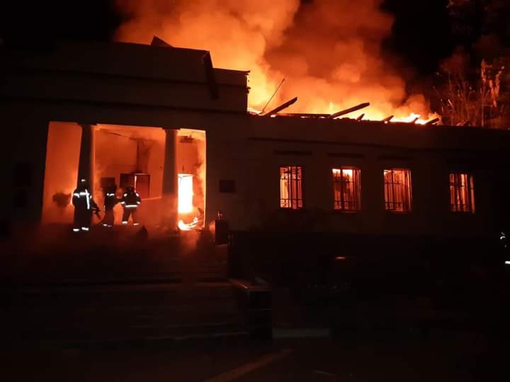 ukraine_world's tweet photo. Russian missile destroyed the museum of Hryhoriy Skovoroda, great Ukrainian 18th century philosopher. "Wandering philosopher", a symbol of free Ukrainian thinking. "The world tried to catch me, but it failed": his motto. -- Russia is waging a war against culture and civilization https://t.co/zwLxvYUQUA