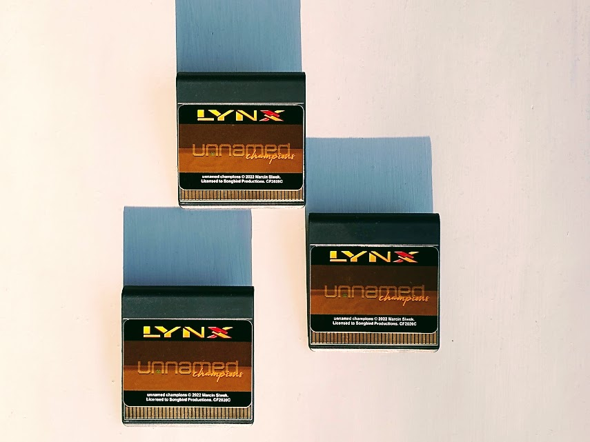 SongbirdPro's tweet photo. Last time you'll see these three carts together in one place! Congrats again to our #AtariLynx Unnamed Champions contest winners.😎 https://t.co/7LxgkPki1i