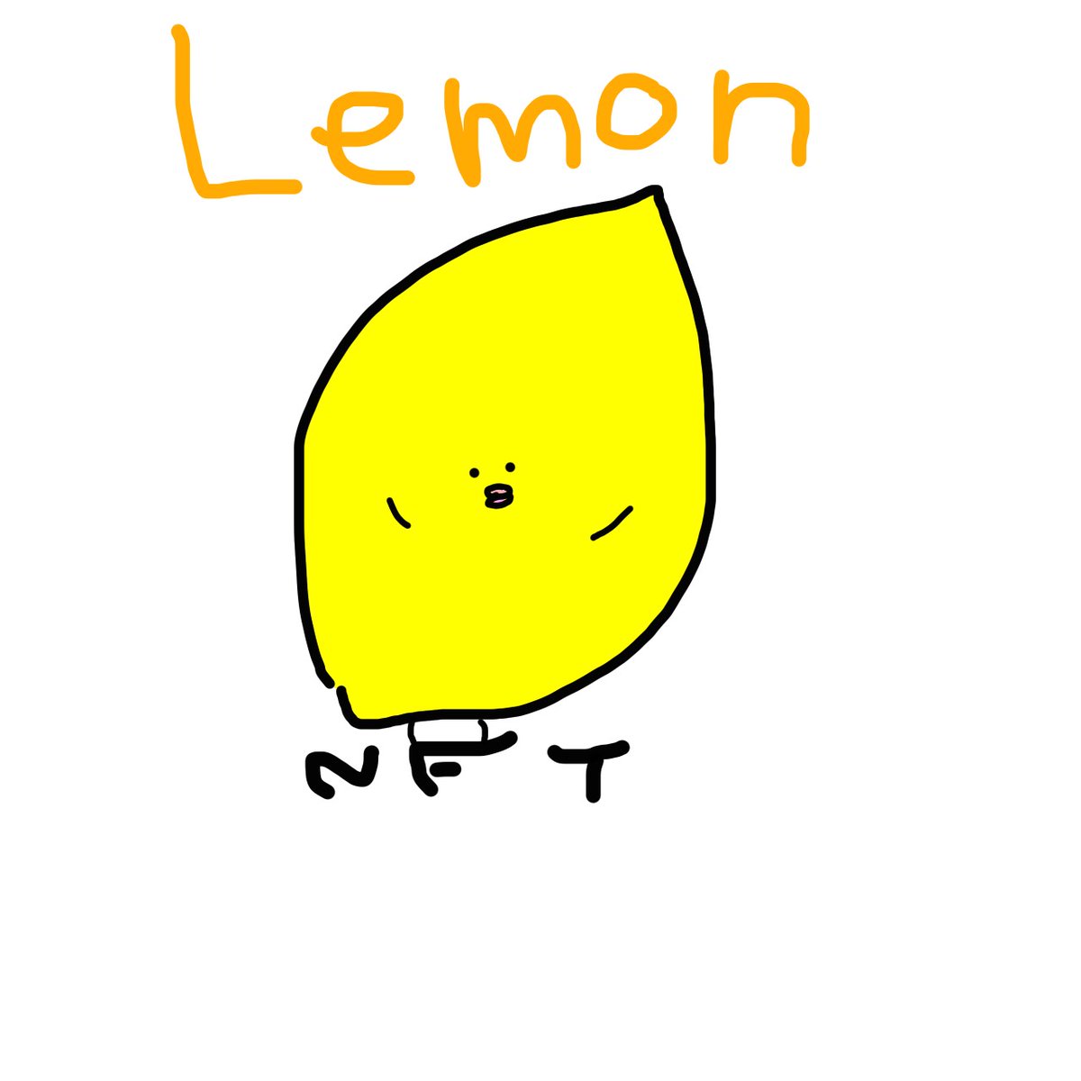 bachanyasai's tweet photo. こんばんは。ばあちゃん家のレモンです。今日は博士の日でした。#NFT　#ART　#lemon　#イエロー https://t.co/IHkKMPwx2b