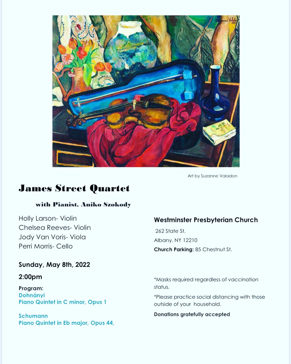 Spending Mother’s Day performing beautiful music with my string quartet! Make it a day and stop by the nearby Tulip Festival!