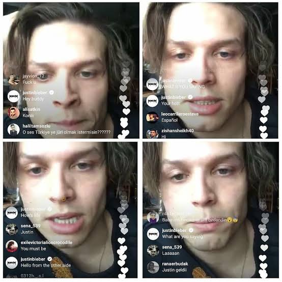 32- murat ceylan'ın yayınına girip yavşayan justin bieber