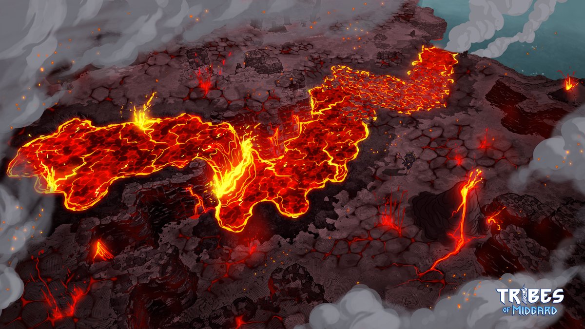 tribesofmidgard's tweet photo. IT'S HOT 🔥 ...and it will be even hotter when Season 3 of Tribes of Midgard lands in August. https://t.co/ac3jSApNQN