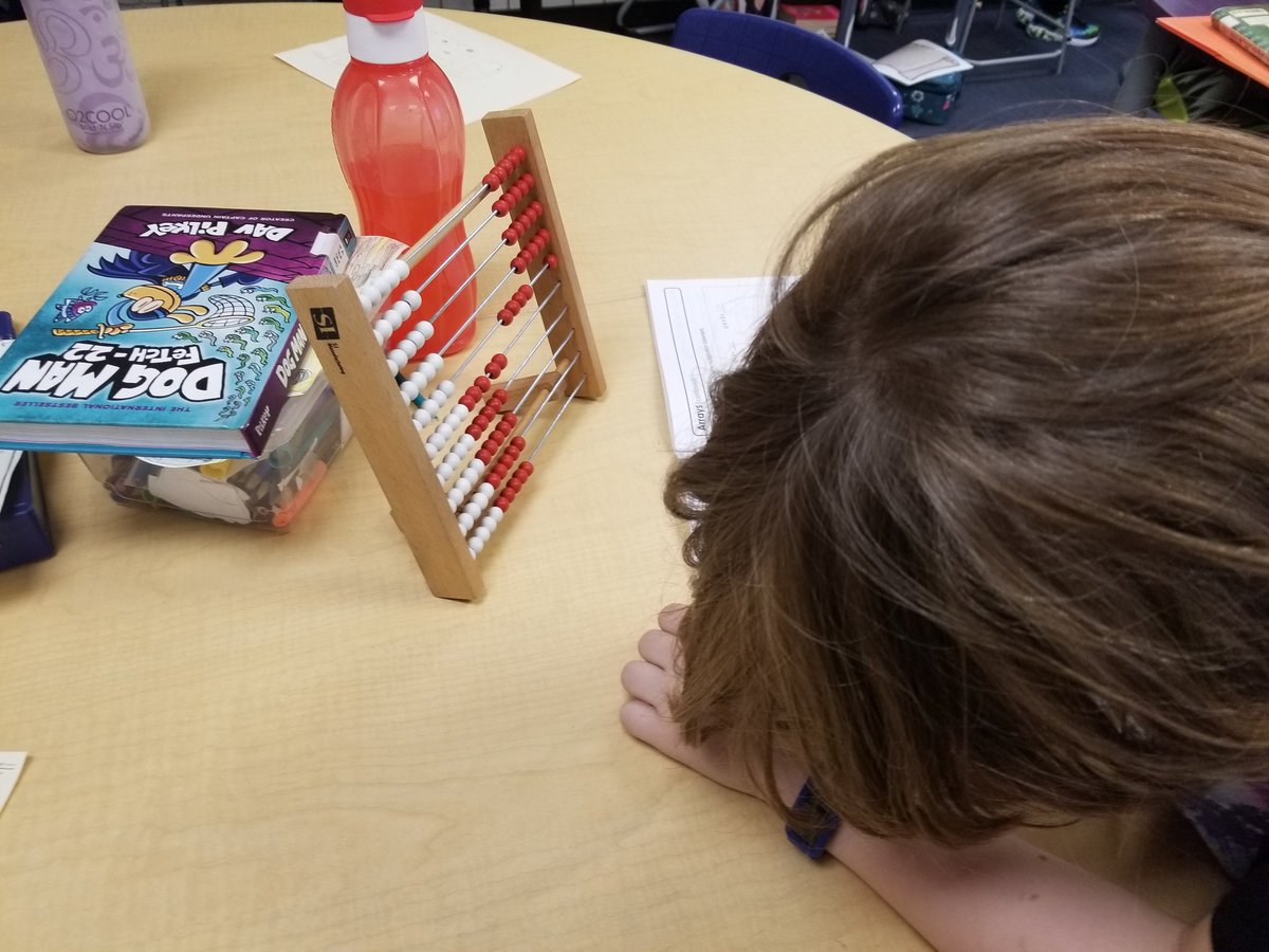 HenDaniel2's tweet photo. Grade 4 Ss using an abacus to perform basic calculations like addition, multiplication, subtraction, and division. This is one of the most effective methods for young learners to do mental math. @riverwestpark https://t.co/SbuKtJetXN