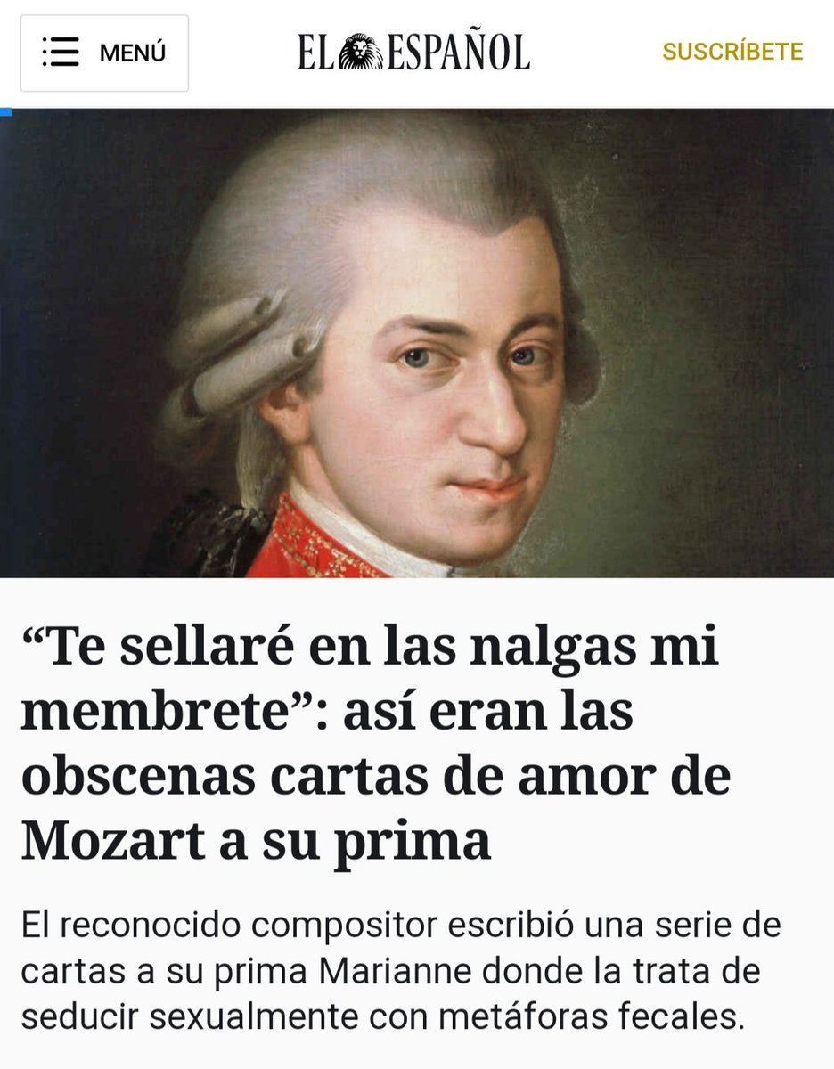 AbogadoDijo's tweet photo. Acabo de descubrir que Mozart era trapero y santiagueño. https://t.co/dUlF51lUs6