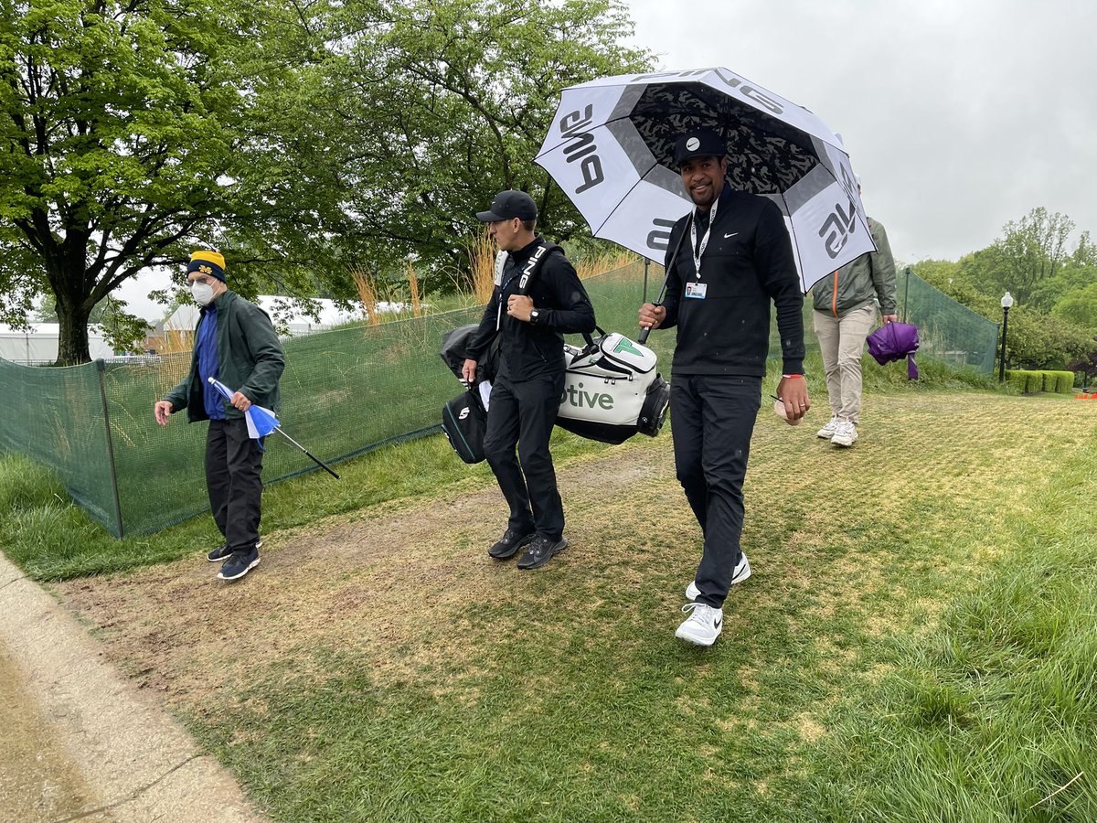 micheauxFitz's tweet photo. What a great (but wet) day at the @WellsFargoGolf Championship yesterday. Got to see amazing talent from these pros and more. https://t.co/UgKP0mTPZ2