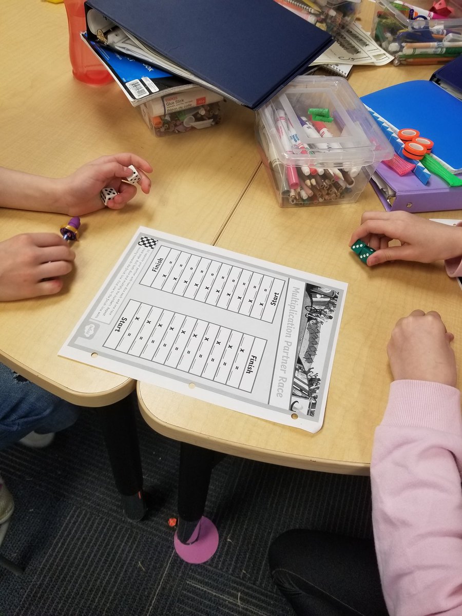 HenDaniel2's tweet photo. We had so much fun playing Multiplication Partner Race. Grade 4 Ss learning through play! @riverwestpark https://t.co/dxaKBWyVqx