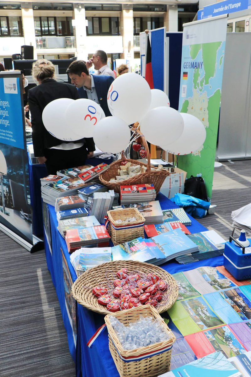 CroatiaInEU's tweet photo. On the occasion of #EuropeDay, EU institutions open their doors to the public today! @CroatiaInEU is there together with all other Member States. 

There is still time to come and visit us at @EUCouncil Atrium in Justus Lipsius building! 🤗 https://t.co/mgEhDW8uyJ