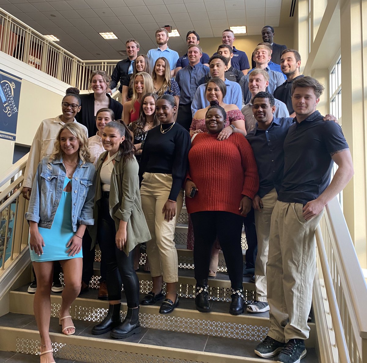 Cyclones1863AD's tweet photo. Congrats to all the @Centenary_NJ students graduating today!  Special thank you to this group. @CentCyclones_NJ https://t.co/700bJOzIgw