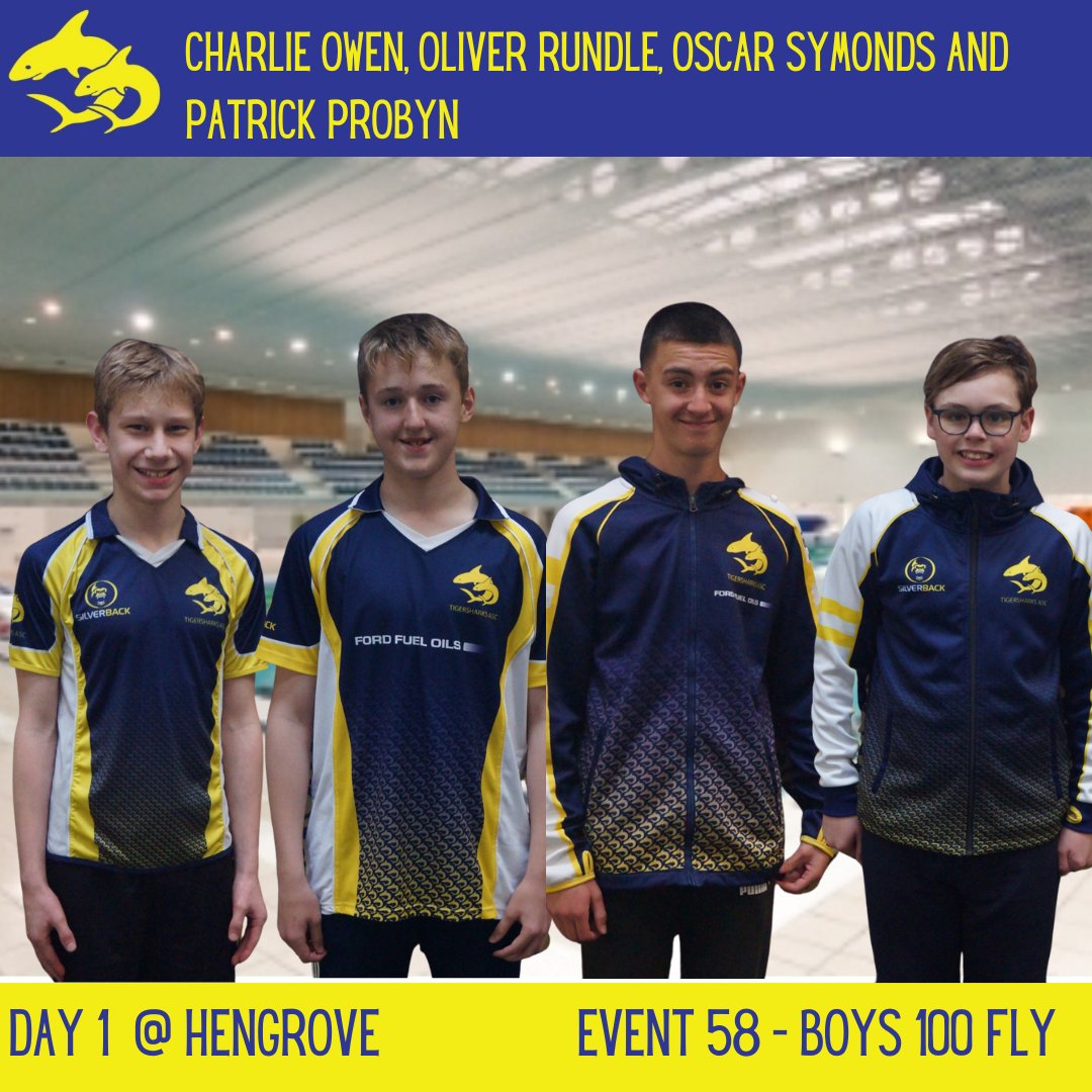 Tigersharks_ASC's tweet photo. Fantastic swims from the boys in the 100 Fly π¦ππ
Congratulations to Charlie who will proceed into the final π π
#swregionals #100fly #finalist #tigersharksasc https://t.co/fhn3nqQpH9