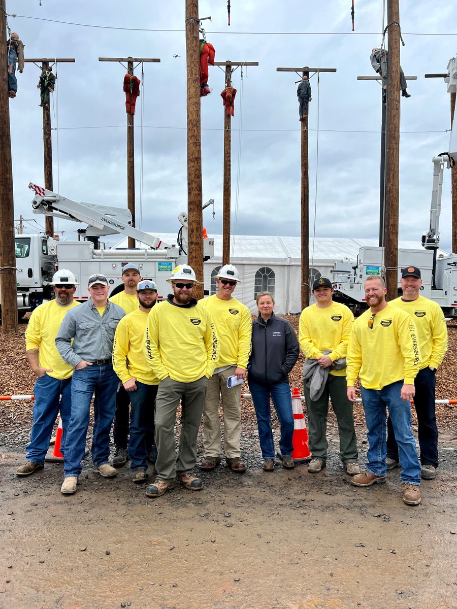 EversourceCT's tweet photo. It’s great seeing all of our teams from CT, @EversourceMA, &amp; @EversourceNH here in Berlin for today’s #LineworkerRodeo. Best of luck to all! https://t.co/Cg2oJ5nXDj
