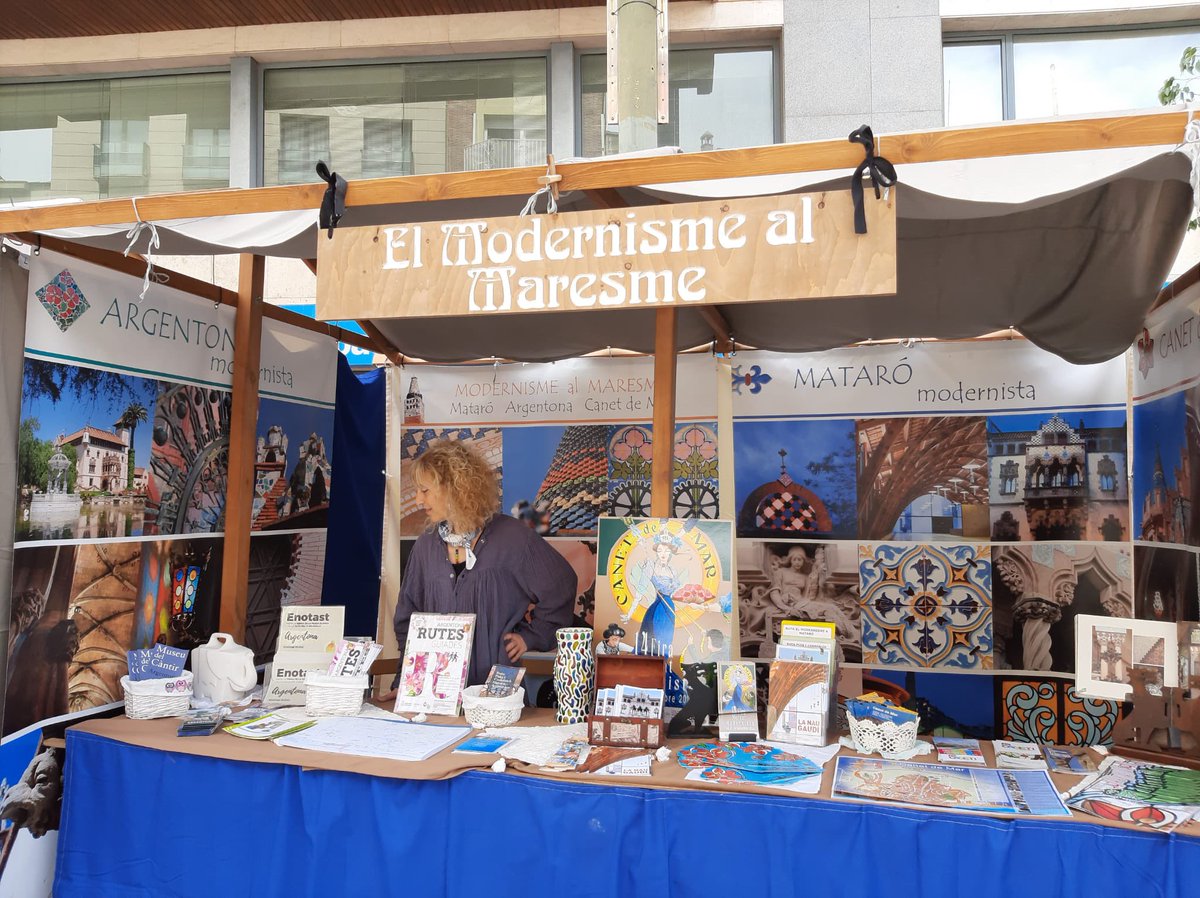 Aquest cap de setmana estem a la Fira Modernista de #Terrassa amb <a href="/ajcanetdemar/">Aj. Canet de Mar</a> i <a href="/ajargentona/">Ajuntament Argentona</a> promocionant conjuntament el #modernisme al #Maresme