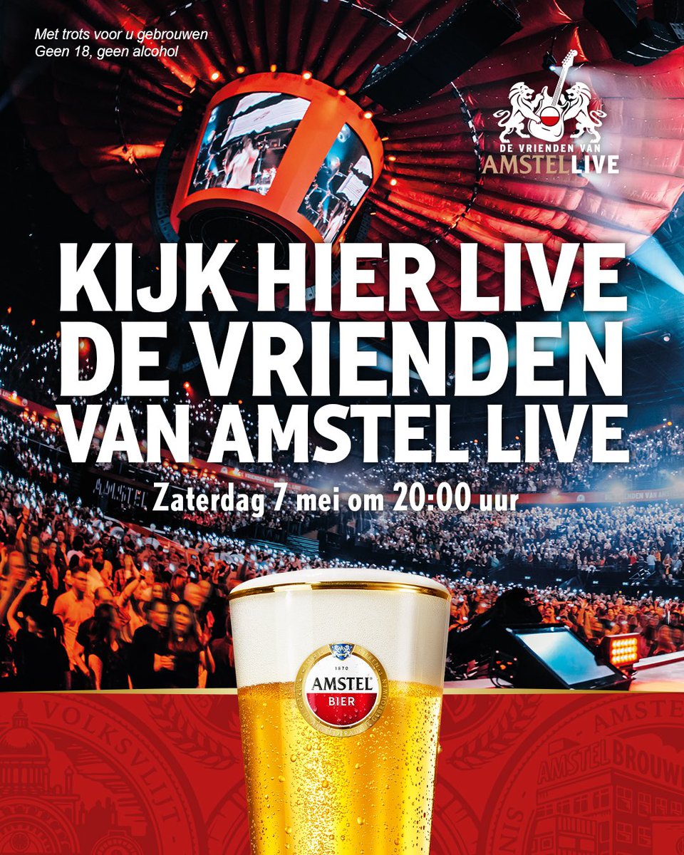 EetCafeBU2's tweet photo. Vanavond om 20:00 live bij ons te zien de Vrienden van Amstel Live. 
Dus kom gezellig aan en feest mee met het grootste café van Nederland https://t.co/22YkXnsJmD