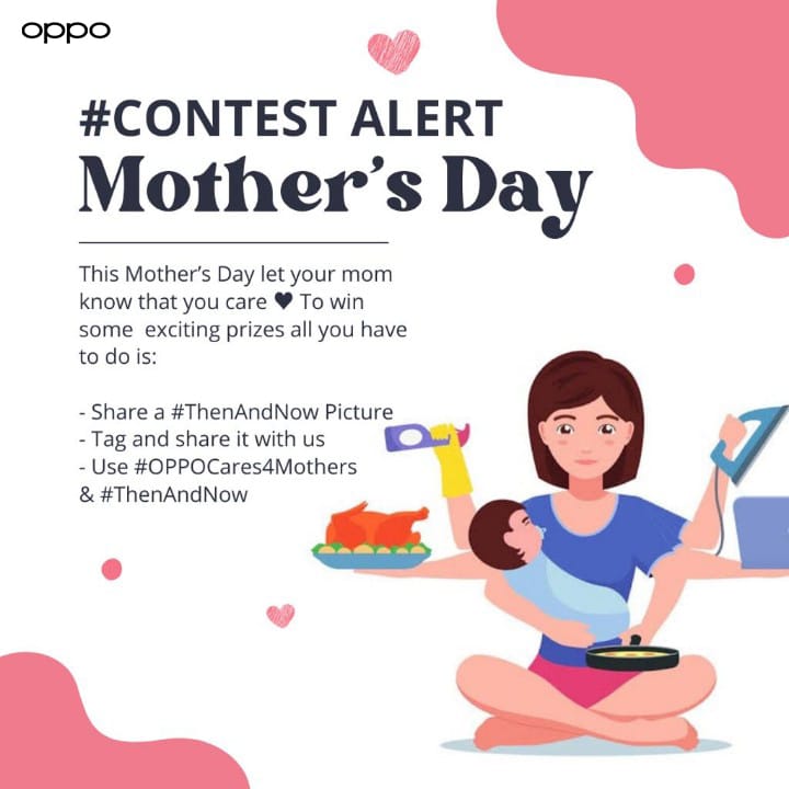 OPPOCareIN's tweet photo. Mom is more important than ever 😌 This #MothersDay2022, let’s celebrate our mother’s undying selfless attitude😍 Let us know what makes your mom special and in return, get a chance to win some exciting prizes 🤩 It’s time to win it for mom 😉 

T&amp;C Apply: https://t.co/WCAn1KBI7O https://t.co/1QQ1yJBLHi