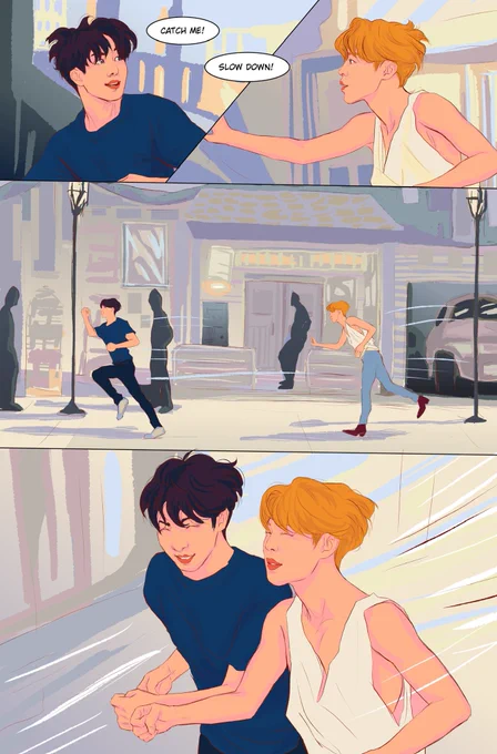 Some snippets from the most recent au comic on my patreon 🤗❤️ 