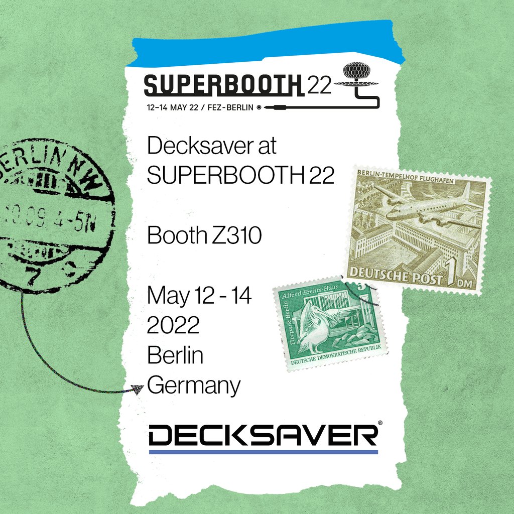 Decksaver's tweet photo. 🎹 S U P E R B O O T H 2 0 2 2 🎹
It's Superbooth 2022 time - come and see us and our good buddies from Proaudio-Technik at this wonderful #synthfest next week in Berlin.
#superbooth #superbooth22 #synthshow #synths #synthesizer #musicproducer #decksaver https://t.co/oJ3AWKUpBZ