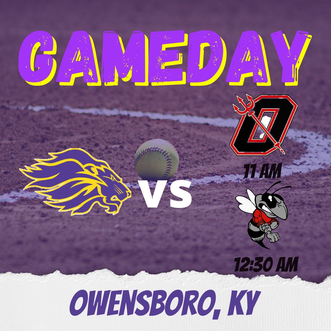 Lyoncoathletics's tweet photo. 🟣🥎GAMEDAY🥎🟣

📍Owensboro, Ky
Lady Lyons vs Owensboro
⏰11 am

Lady Lyons vs Hancock Co.
⏰12:30 pm

#lyonsroar https://t.co/yAdOm7NYiG