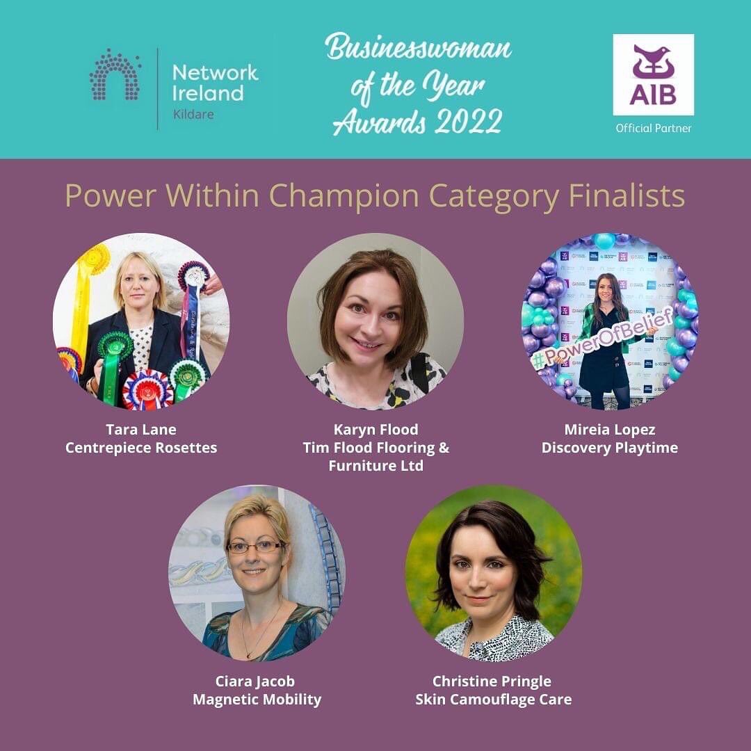 NetworkKildare's tweet photo. Congratulations to all our #Kildare Branch finalists in the PowerWithin Champion Category of our #Businesswoman of the Year Awards @Network_Ireland 🥂

Awards Gala Dinner 10th June @ospreyhotel with music from 52nd Street 🎶

#NetworkIreland #backedbyAIB #WomenSupportingWomen https://t.co/12bSPH6ZA1