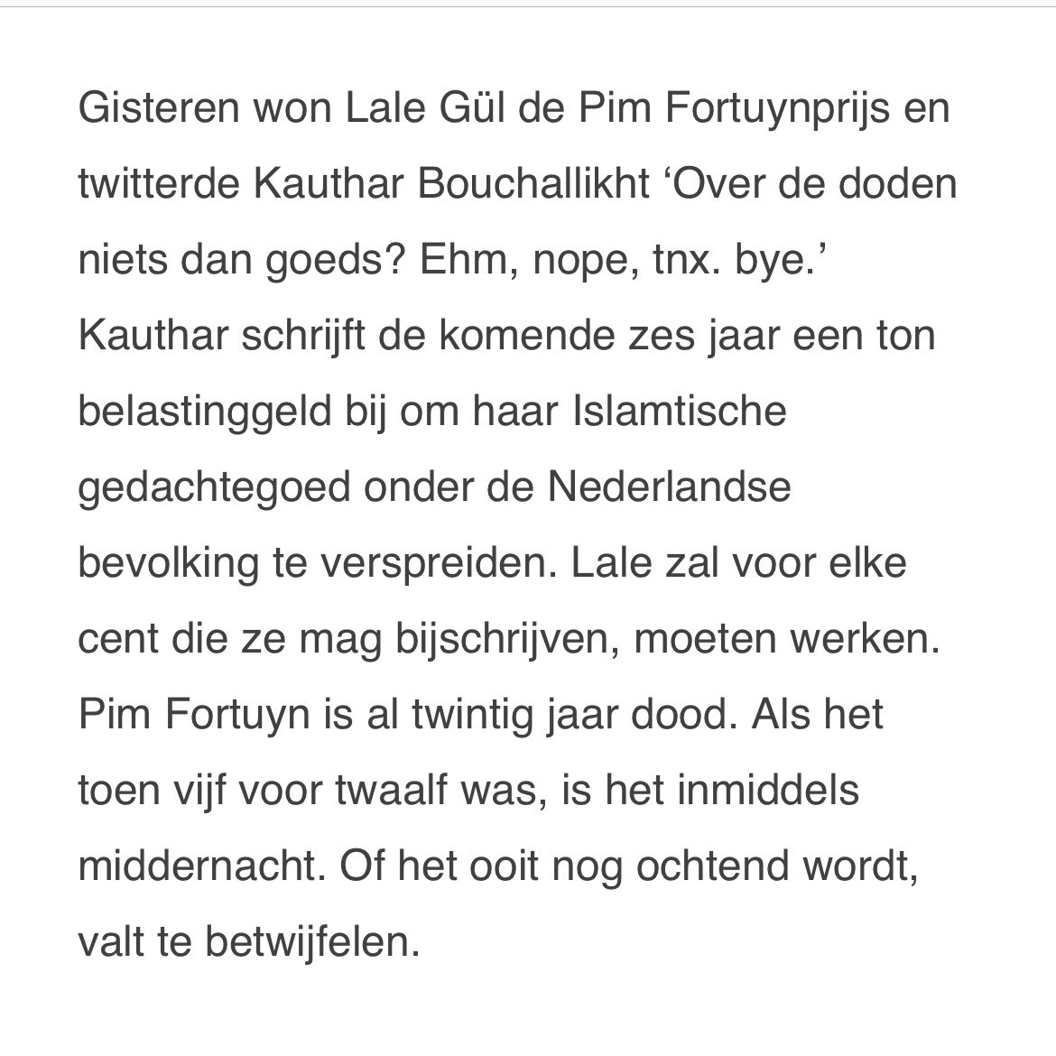 KnijffRobert's tweet photo. De Moslimzuster en de Overwinnaar… Column van @UmarEbru… Over @Kauthar_ Bouchallikht en @AmsterdamLale Gül… ‘Verbindende’ factor: Pim Fortuyn…
#PimFortuyn #EbruUmar
https://t.co/SKR5pzVIjx https://t.co/Clpow3k7EZ