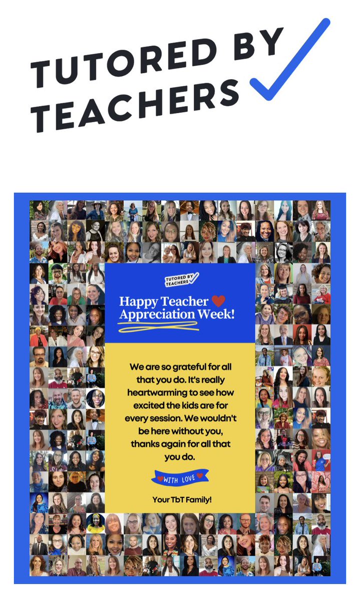 MEHudson_'s tweet photo. Happy Teacher Appreciation Week to our team of talented, dedicated teachers and all teachers across the world who spend each and every day impacting the lives of children. 💙 https://t.co/uZ8cwtYwTP
