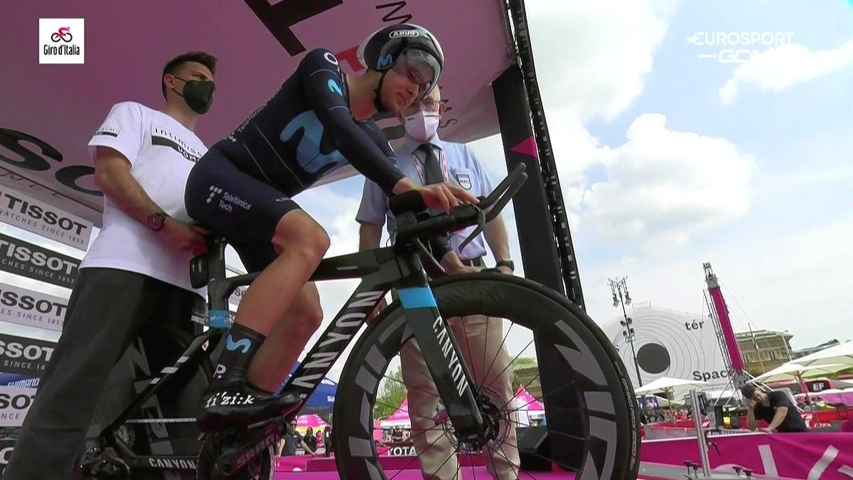 Movistar_Team's tweet photo. 🇺🇸💪 A nice effort from @willbarta over the #Giro TT course in Budapest. He sits 8th of about 80 riders who have completed today's effort: 12'24", 14" off the quickest time of Affini (TJV).

@LazkanoOier marcó también una buena primera referencia: 12'28". @pedrero_antonio, 12'58" https://t.co/ElMQqow7sE